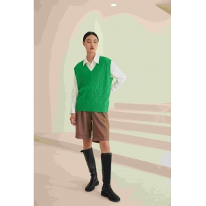 Women's V-neck cashmere warm vest