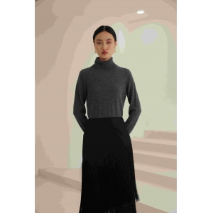 Women's high collar style cashmere base